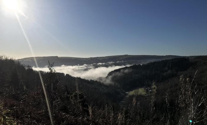 View from up the mountain